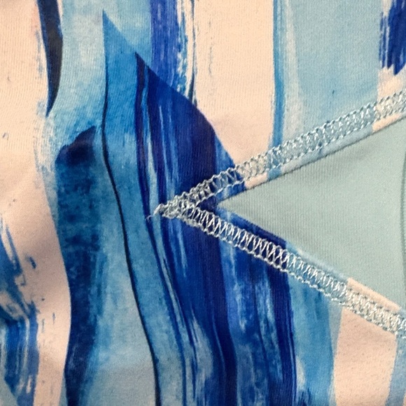 Kids gymnastic Blue Patterned suit - Picture 4 of 12